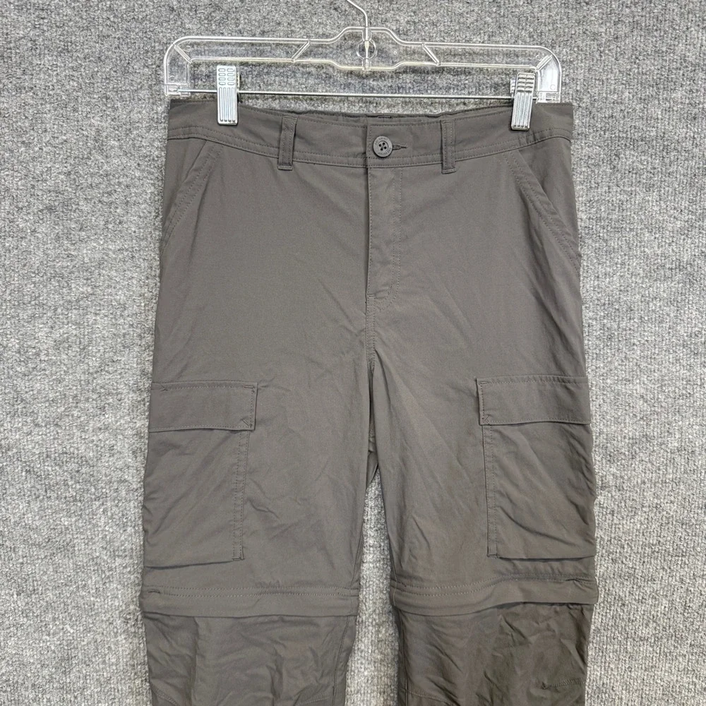 REI Co-op Kids Large 14-16 Cargo Pants Gray Sahara Convertible Hiking Outdoors